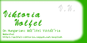 viktoria wolfel business card